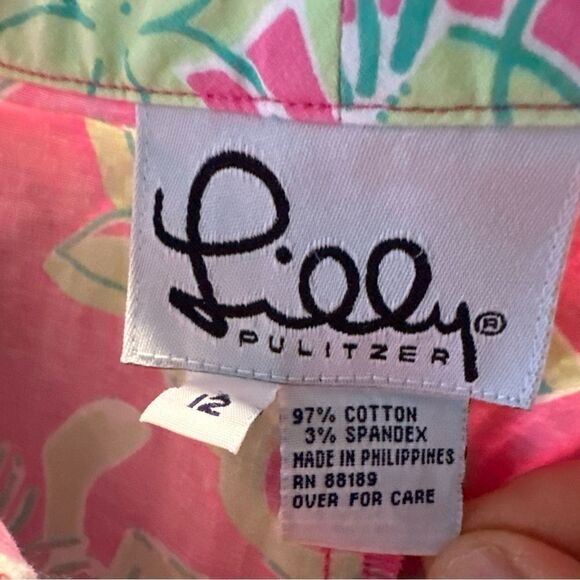 Lilly Pulitzer rocka hula monkey print pants sz 12 vintage ‘90’s - Picture 3 of 14